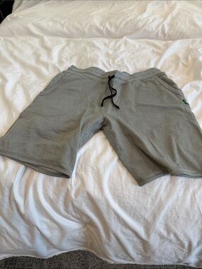 Reigning Champ Light Gray Knit Drawstring Athletic Shorts